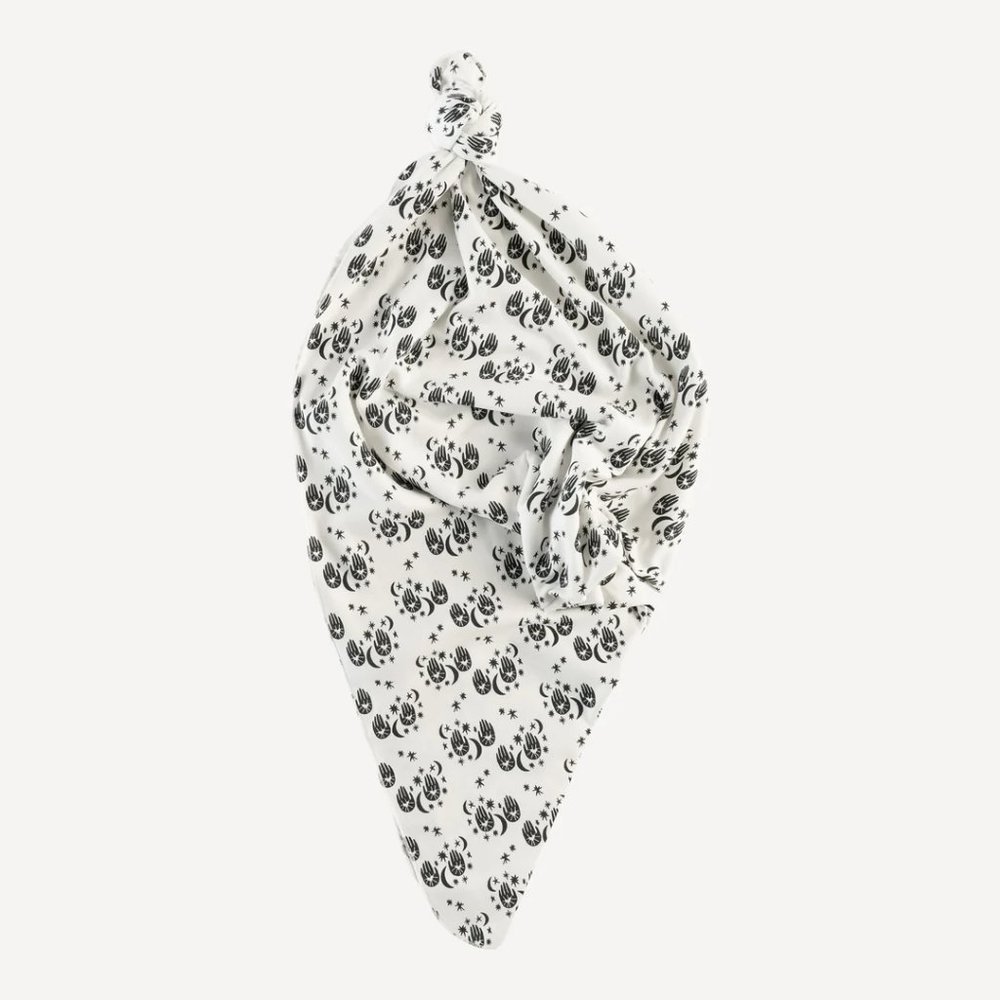 NWT Kate Quinn Mystical Stars & Moon Organic Cotton Single Layer Blanket Swaddle